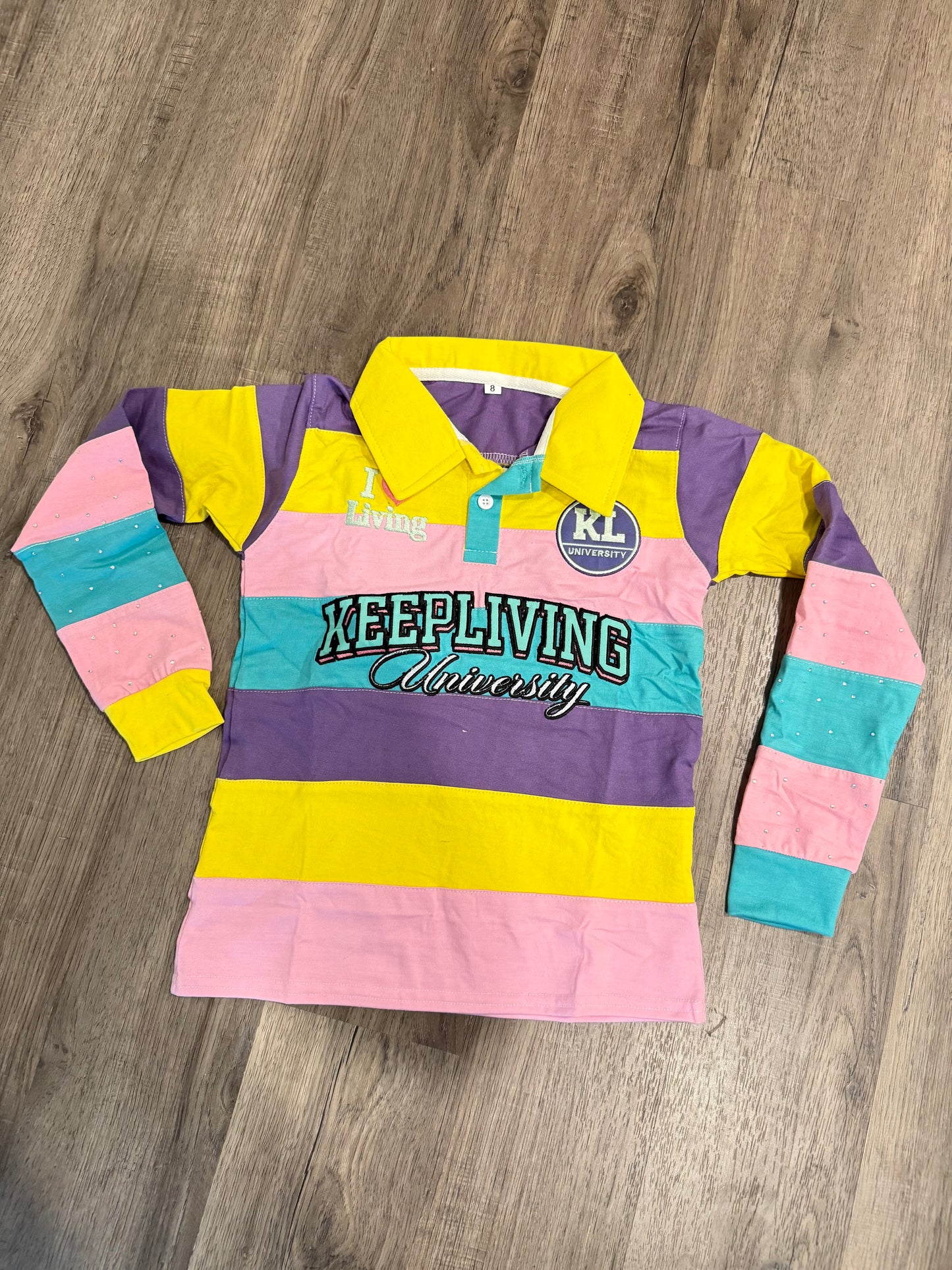 Kids “I ❤️ Living” Rugby Polos (Easter)