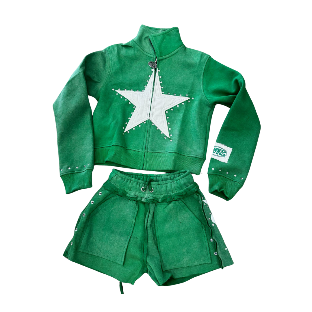 Lover Girl Set (Green/White)