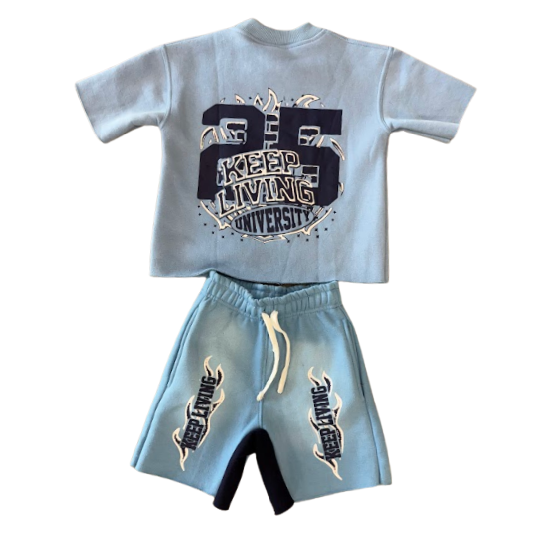 KIDS Flame University Set (Sky Blue/Navy)