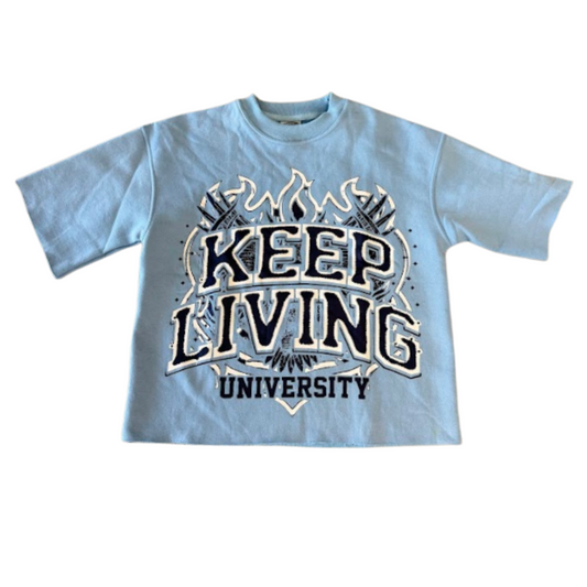 Flame University Shirt (Sky Blue/Navy)