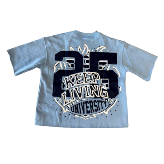 Flame University Shirt (Sky Blue/Navy)