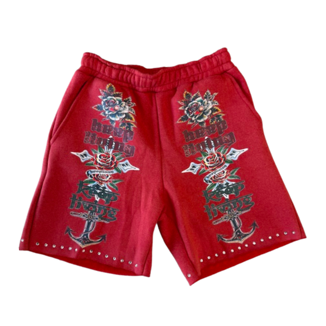 Living Rose 🥀 Shorts (Red)