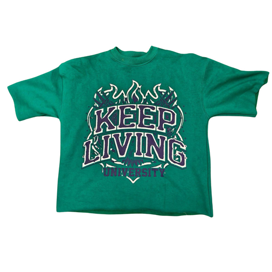 Flame University Shirt (Turqoise/Purple)