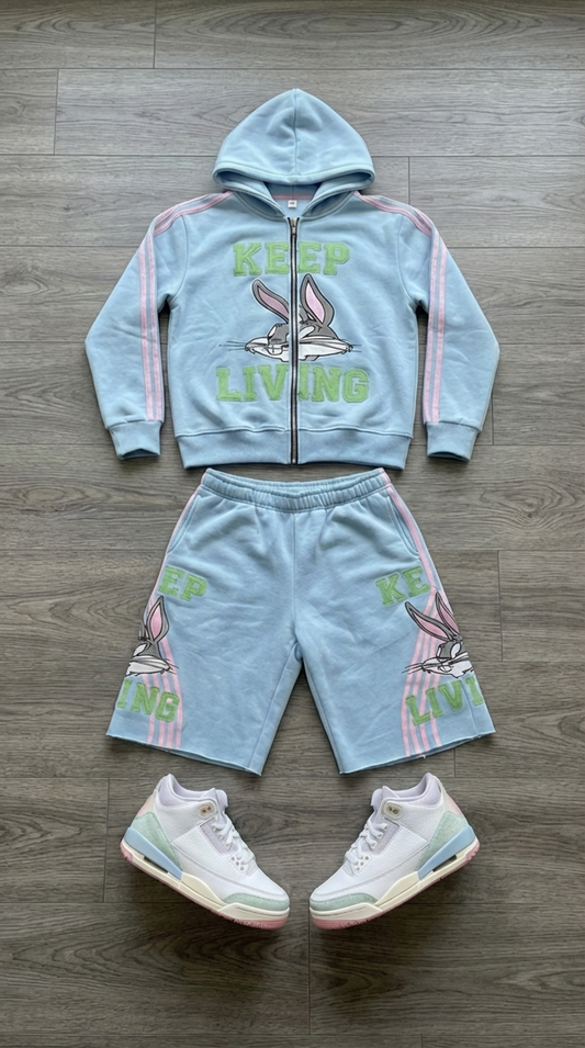 Kids KeepLiving Bugs Living Tracksuit (Blue)